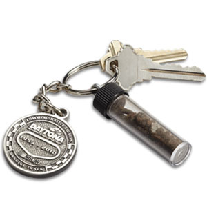 Key Chain with Genuine Track Capsule