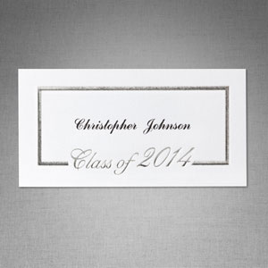 Foil Border Name Cards