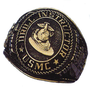 Oval Metal Top for Him - Drill Instructor USMC