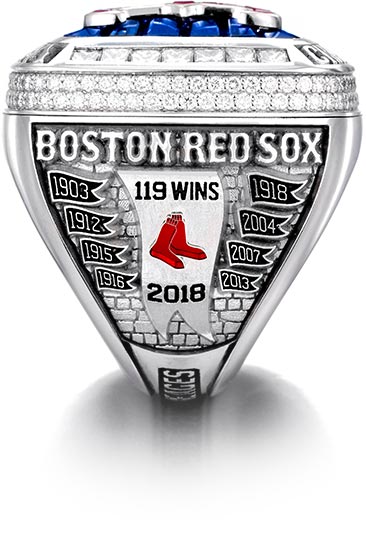 Boston Red Sox Ring left side view