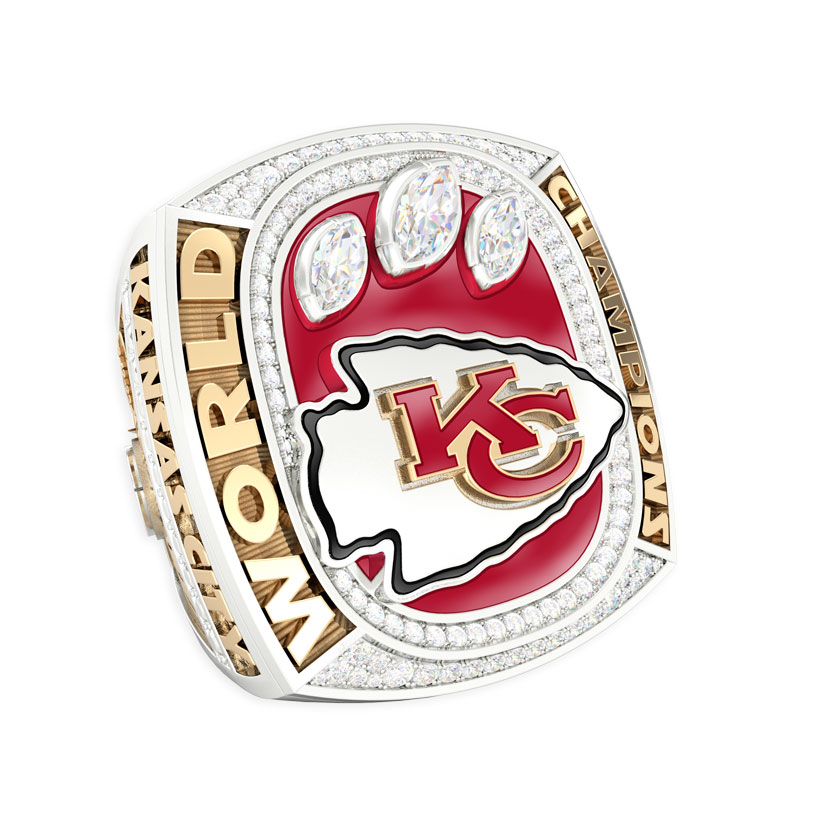 CHIEFS FAN COLLECTION-Fan Collection-Championship Ring Paperweight
