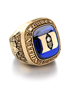 Jostens Duke University 2001 basketball championship ring