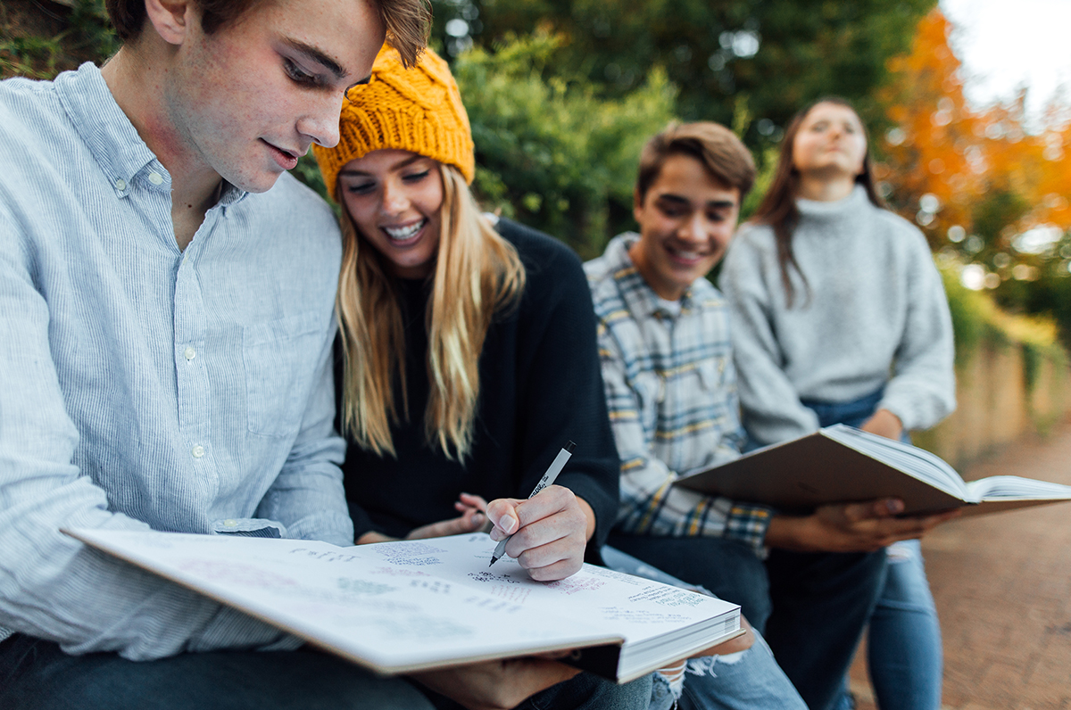 what to write in a yearbook yearbook-signing-group